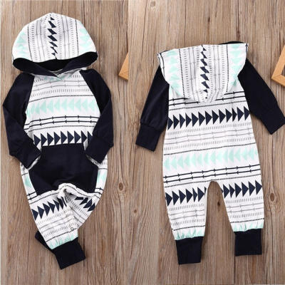 

Baby Boys Girls Winter Spring Warm Long Sleeve Hooded Romper Jumpsuit Bodysuit Outfits