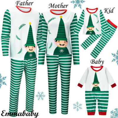 

XMAS PJs Family Matching Adult Women Kids Christmas Nightwear Pyjamas Pajamas