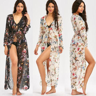 

2018 Ladies Beach dress Cover up Kaftan Sarong Summer wear Swimwear Bikini Summer