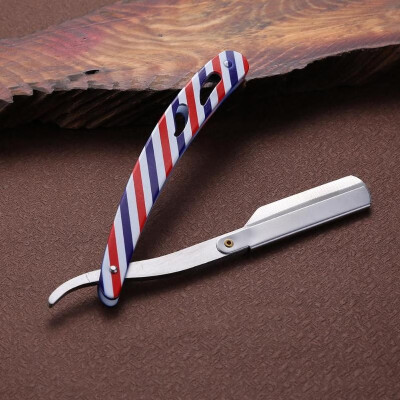 

Stainless Steel Folding Handle Razor Blades Holder Barber Hair Shaving Tool