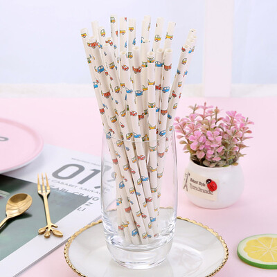 

Toponeto 25pcs Disposable Drinking Straws Home Bar Party Cocktail Drink Straw