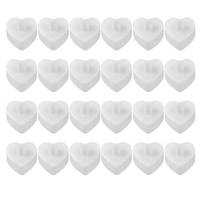 

24pcs Heart Shape LED Candles Battery Powered Flameless Tea Lights Decor
