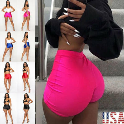 

Womens Fitness Bike Shorts Soft Stretch Leggings Cotton Spandex Workout Yoga