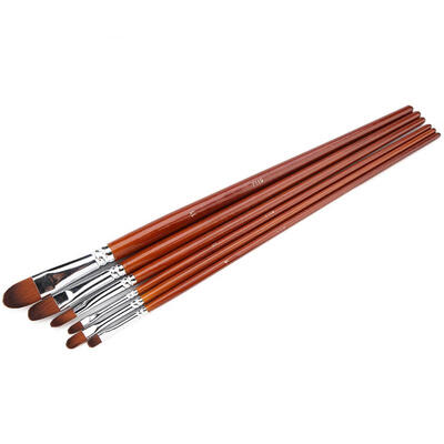 

Greensen 6pcs Nylon Hair Paint Brushes Set Artist Paint Brushes for Acrylic Oil Watercolor Painting