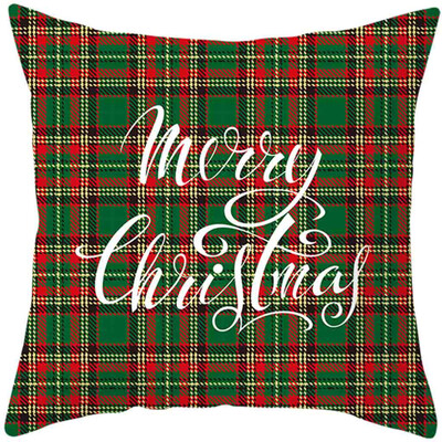 

Tailored 2020Merry Christmas Pillow Cases Cotton Linen Sofa Cushion Cover Home Decor