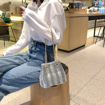 

Tailored New Womens Crossbody Shining Simple Chain Shoulder Fashion Messenger Bag