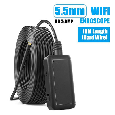 

F220 55mm Industrial Endoscope WiFi Borescope Inspection Camera Built-in 6 LEDs IP67 Waterproof for iOSAndroid Smartphones