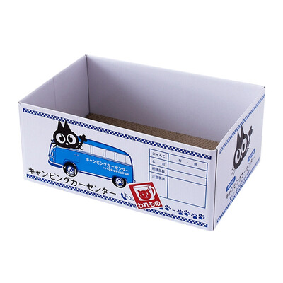 

Cute Japanese-style Cat Toy Cat Scratching Board Toys for Cats Pet Corrugated Interactive Play Toy Cats Supplies Safe Non-toxic