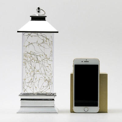 

Romantic Night Light Fiery Trees & Silver Flowers Storm Light Style Desk Light LED Lamp Home Decor Gifts Bedroom Light