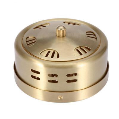

Greensen Pure Copper Moxa Stick Burner Portable Moxa Box 6 Hole Moxibustion Heat Treatment Holder