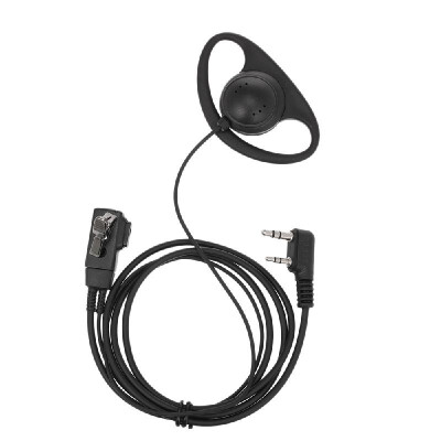 

Universal Finger PTT Earpiece with Microphone Headset for Motorola Two Way Radio Walkie Talkie Two Pin  Plug