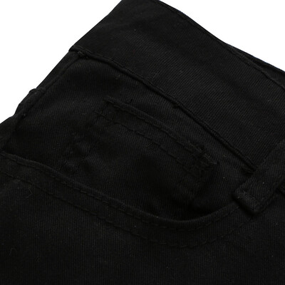 

Tailored Women Skinny Ripped Holes Jeans Pants High Waist Stretch Slim Pencil Trousers
