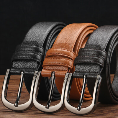 

Headless belt with suede leather business middle-aged belt without buckle belt male leather without head automatic buckl