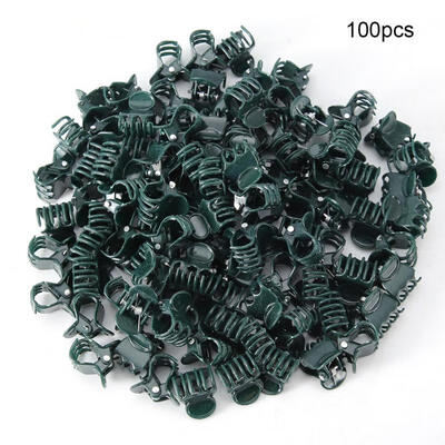 

Greensen 100Pcs Plastic Mini Stalks Flower Garden Tools Stem Clips Grow Upright Orchid