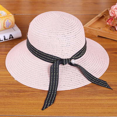 

Summer British Retro Bowler hat basin hat tide leisure bow-tied round hat Korean version of spring&autumn outing hat