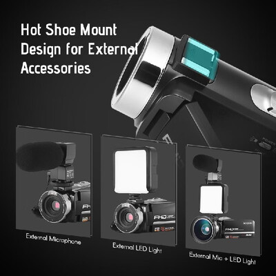 

Andoer HDV-301LTRM 1080P FHD Digital Video Camera Camcorder DV Recorder IR Nightshot 24MP 16X Digital Zoom 30 Inch LCD Touchscree