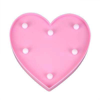 

Novelty 3D Love Heart 6 LED Lamp Night Light Marquee Romantic Wedding Decor