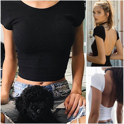 

Fashion Summer Women Casual Tank Tops Vest Blouse Sleeveless Crop Tops Shirt