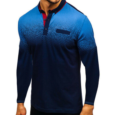 

New Mens Slim Fit Shirts Long Sleeve Casual Golf T-Shirt Jersey Top Tee
