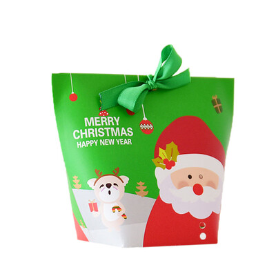 

Tailored Christmas Paper Gift Bag Candy Carrier Xmas Present Candy Cookies Boxes
