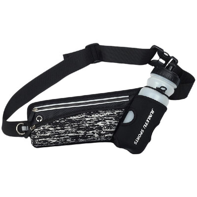 

Reflective Running Belt Outdoor Sports Hydration Waist Pack with Water Bottle Holder for Men Women Waist Fanny Bag Pouch