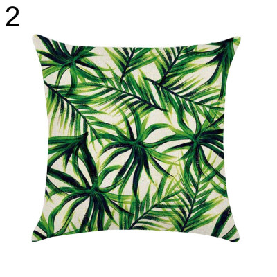 

Monstera Leaf Square Linen Pillow Case Cushion Cover Sofa Bed Car Office Decor