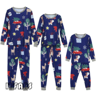 

ITFABS Family Matching Christmas Pajamas Set Women Baby Kids Sleepwear Nightwear