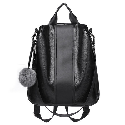 

Backpack womens backpack 2019 new soft leather shoulder bag