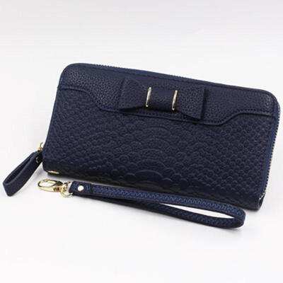 

Korean Version Of Women  Long Section Wallet Women  Cute Bowknot Student Large Capacity Mobile Phone Purse