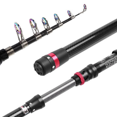 

Blusea Fishing Rod Super Light Telescopic Carbon Sea Fishing Rod Fishing Pole Tackle