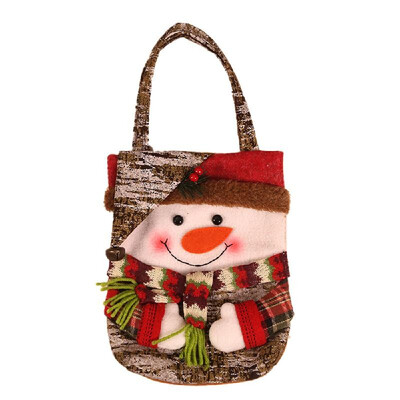

Christmas Candy Bag Handbag Gift Bag Christmas Tree Party Decoration Santa Claus Snowman