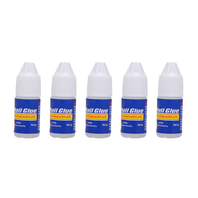 

5pcs Nail Glue Fast Dry UV Acrylic Nail Glue False Tip Rhinestones Beauty Decoration Manicure Tool