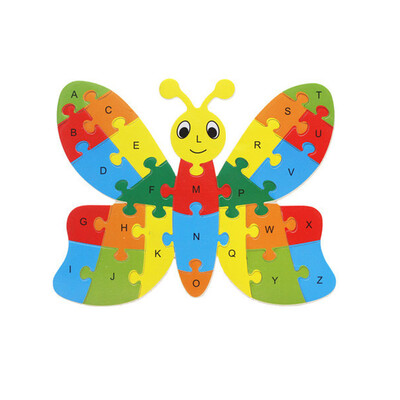

Gotoamei Kids Baby Wooden Wood Animal Puzzle Numbers Alphabet Learning Educational Toy