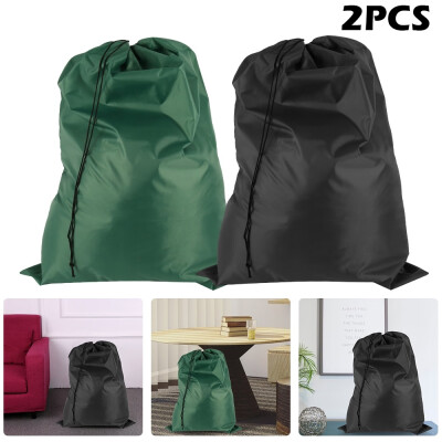 

2Pcs Nylon Laundry Bag Travel Drawstring Bag Rip-Stop Large Hamper Liner Machine Washable 71x101cm