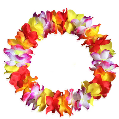 

Gobestart 1pcs Counts Tropical Hawaiian Luau Flower Lei Party Favors