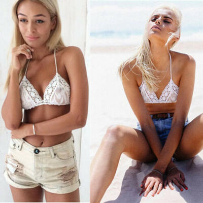 

Sexy Summer Women Lingerie Simple Lace Bikini Bra Tank Crop Tops Vest Outfits