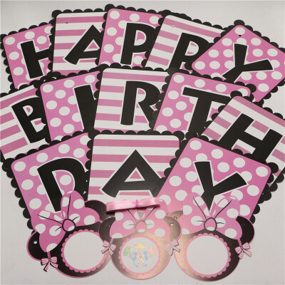 

FUNNYBUNNY Birthday Banner Birthday Decorations Happy Birthday Banner Party Supplies 1st birthday Card Stock Banner