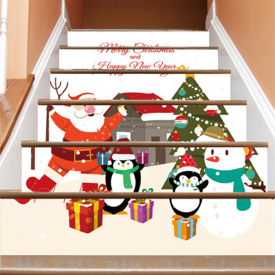 

Gobestart Christmas Decoration Stair Stickers Christmas Stairs Stickers Wall Stickers