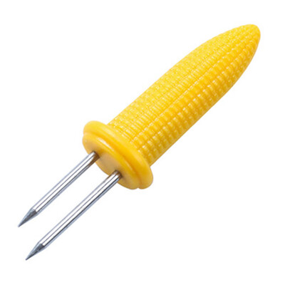 

5 Pcs Stainless Steel BBQ Corn Holders Corn on The Cob Skewers Fork Portable Beef Sausage Fruit Home Cooking