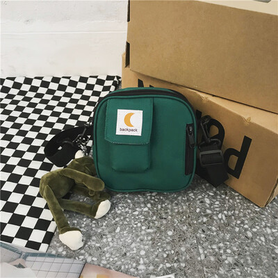 

Broadband oblique Bag Lady Baitao ins small bag Korean version of Japanese Menchao brand Street hip-hop one-shoulder bag jumping D