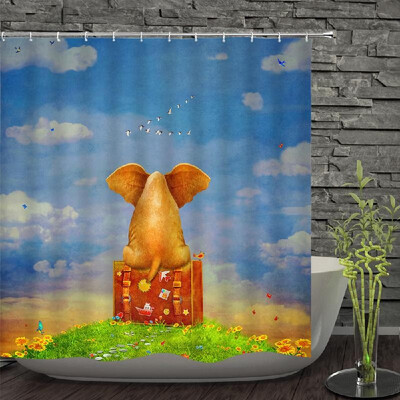 

Shower Curtain Decorative Bath Curtains Waterproof Polyester Fabric Anti-mildew Bathroom Curtains for Bathtub Showers