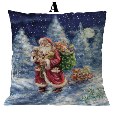 

〖Follure〗Cotton Linen Christmas Pillow Case Sofa Car Throw Cushion Cover Home Decor