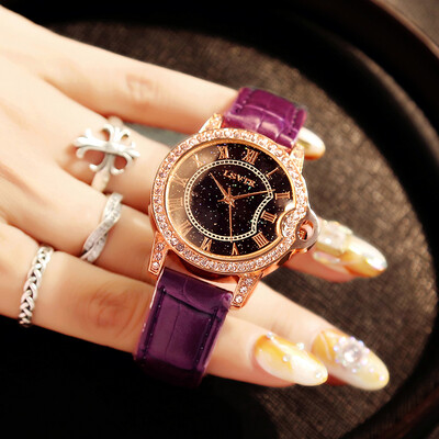 

Starry watch female student fashion trend Korean version of simple casual retro atmosphere