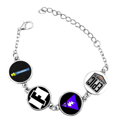 

Fortnite Bracelets Alloy - Fortnite Gamer Gifts Party Supplies - Gemstone Bracelet for Kids Teen Adults