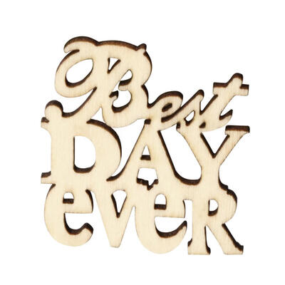 

15pcsSet Best Day Ever Wood DIY Rustic Wedding Table Ornament Party Decor