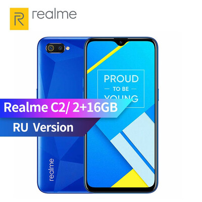 

RU Version OPPO realme C2 2GB RAM 16GB ROM 155 HD Dewdrop Full Screen 13 2MP AI Dual Rear Camera Smartphone