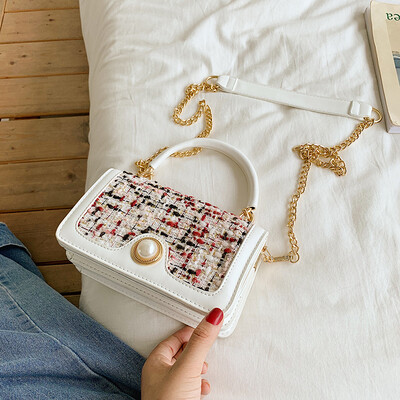 

Summer small fresh bag female 2019 new wave Korean version of the fashion mobile wild chain shoulder slung small square bag