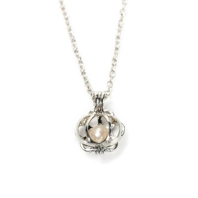 

Fashion Unique Unicorn Pet Pawprint Pearl Cage Pendant Necklace Jewelry Gift