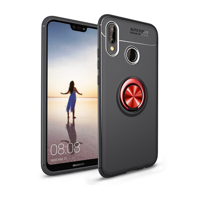 

Goowiiz Phone Case For Huawei Nova 3Nova 3iNova 3EP20 LiteY5 2018 Luxury Metal Ring Magnetic Bracket TPU Shockproof Cooling