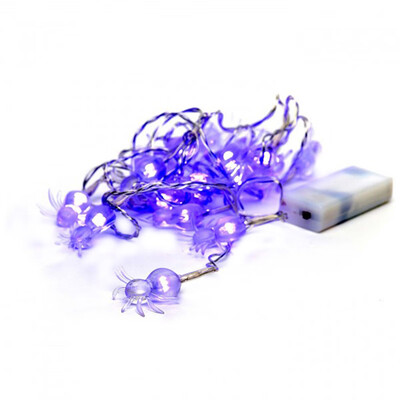 

Halloween LED Spider Light String Blue Purple Indoor Party Festival Bright And Durable Persistence Illumination Neon Performance
